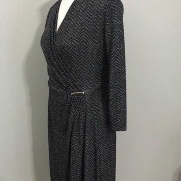 Charter Club 3/4 Sleeve Faux Wrap Dress Size M - Picture 6 of 6